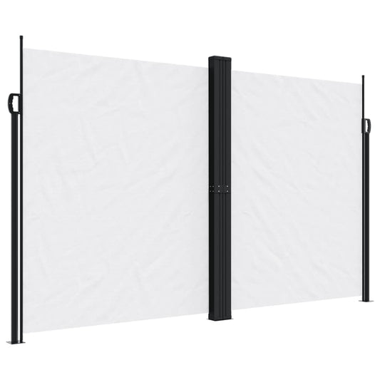 vidaXL Retractable Side Awning White 200x1000 cm