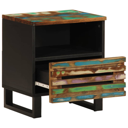 vidaXL Bedside Cabinet 40x34x46 cm Solid Wood Reclaimed