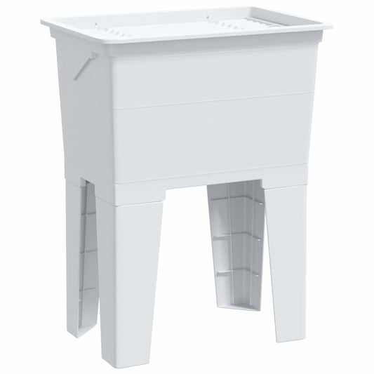 vidaXL Laundry Tub White 59x41x75 cm Resin