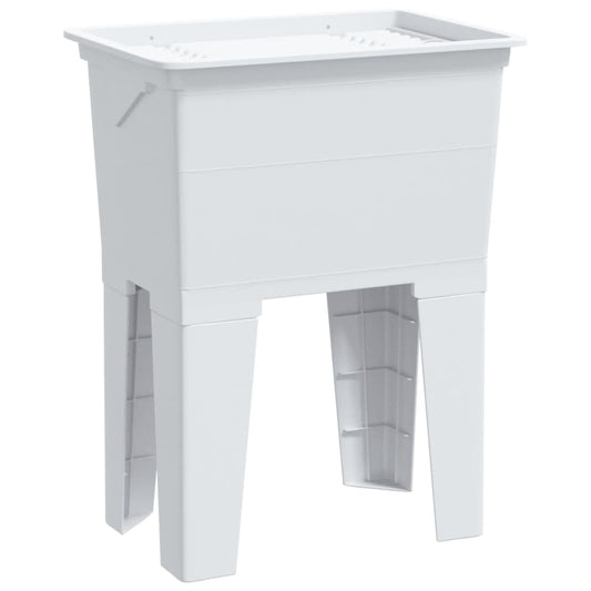 vidaXL Laundry Tub White 59x41x75 cm Resin