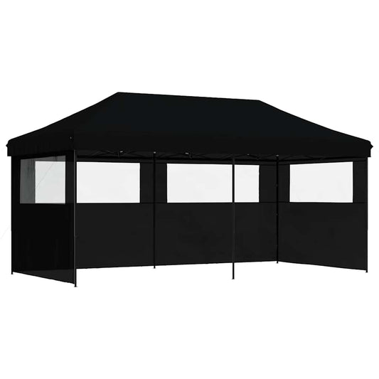 vidaXL Party Tent | Black | Oxford fabric with PVC coating | Large | Foldable