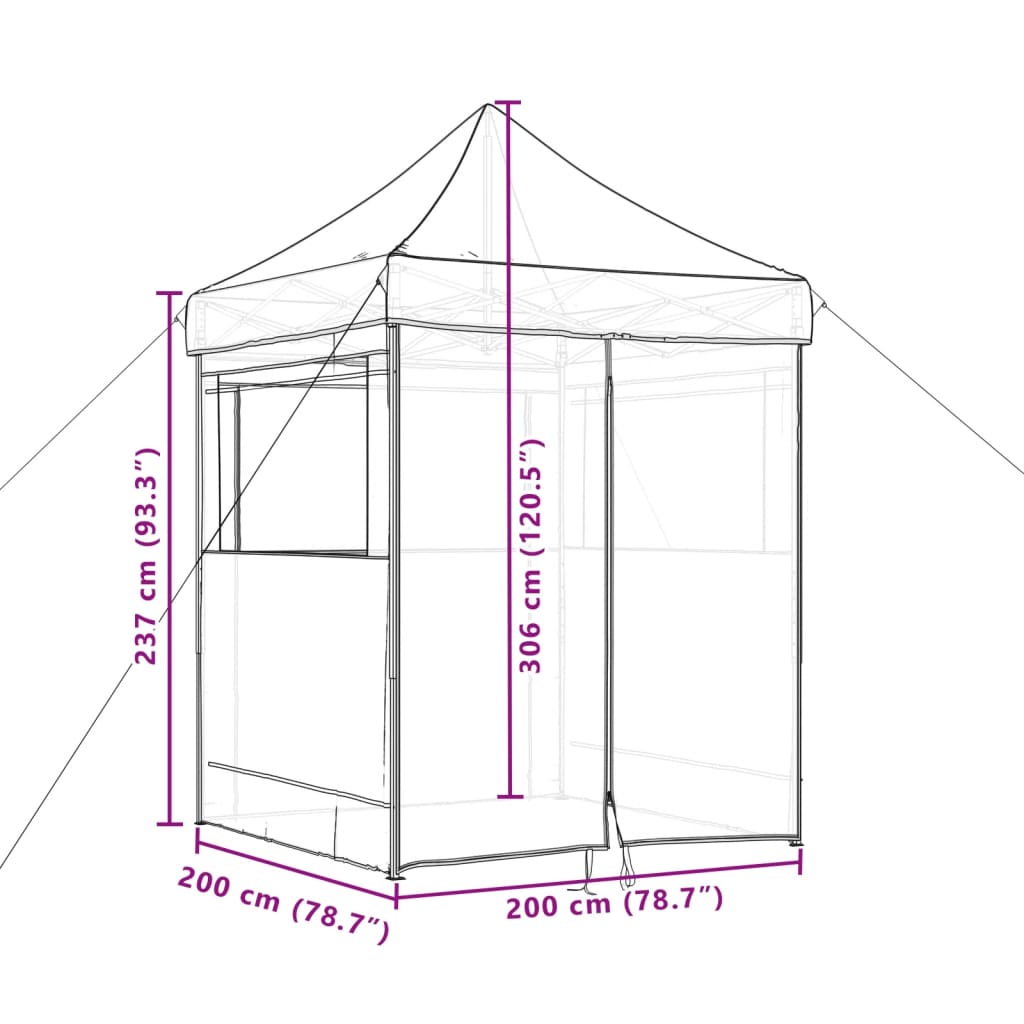 vidaXL Party Tent Beige Oxford Fabric