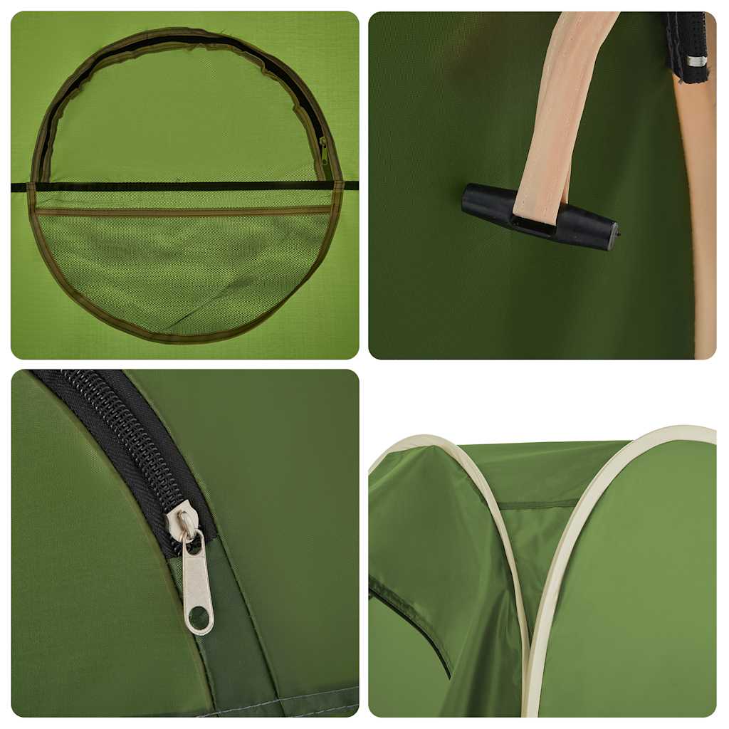 vidaXL Privacy Tent Green Pop-up Waterproof