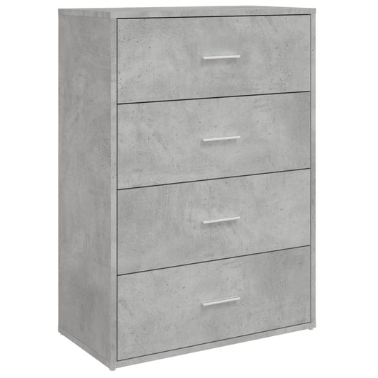 vidaXL Sideboard Concrete Grey 60x31x84 cm Engineered Wood