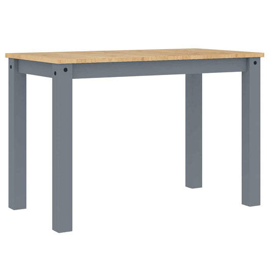 vidaXL Dining Table "PANAMA" Grey 112x60x75 cm Solid Wood Pine