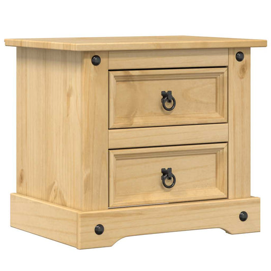 vidaXL Bedside Cabinet Corona 53x39x47 cm Solid Wood Pine