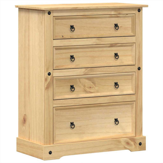 vidaXL Chest of Drawers Corona 92x48x114 cm Solid Wood Pine