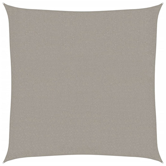vidaXL Sunshade Sail 160 g/m² Square Light Grey 3.6x3.6 m HDPE