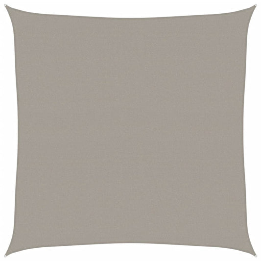 vidaXL Sunshade Sail 160 g/m² Square Light Grey 5x5 m HDPE