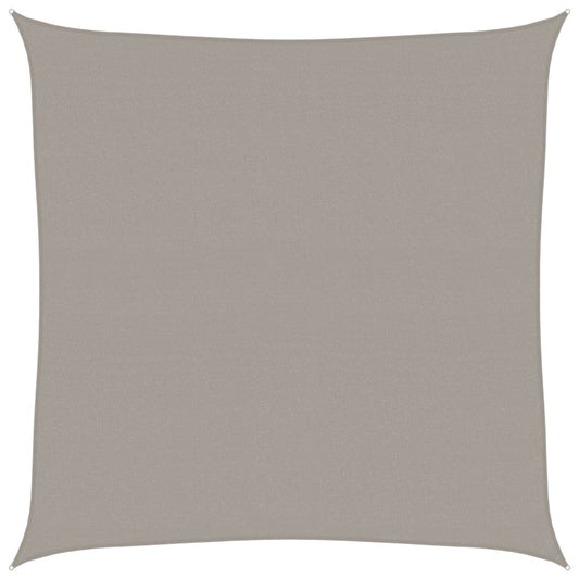 vidaXL Sunshade Sail 160 g/m² Square Light Grey 6x6 m HDPE