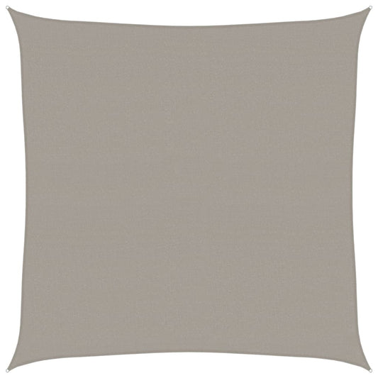 vidaXL Sunshade Sail 160 g/m² Square Light Grey 7x7 m HDPE