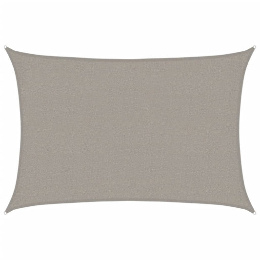 vidaXL Sunshade Sail 160 g/m² Rectangular Light Grey 2x3 m HDPE