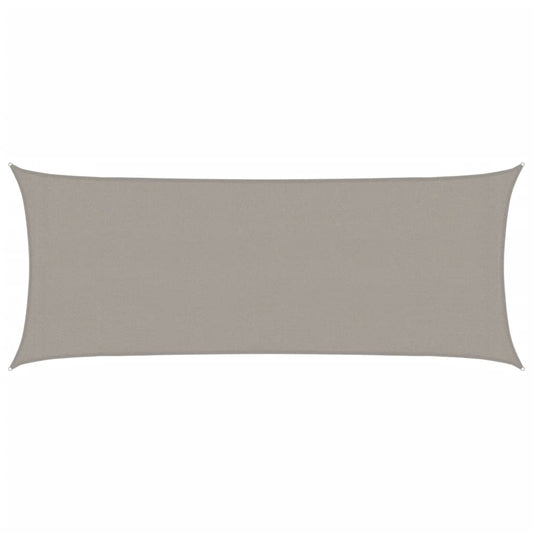 vidaXL Sunshade Sail 160 g/m² Rectangular Light Grey 2x4.5 m HDPE