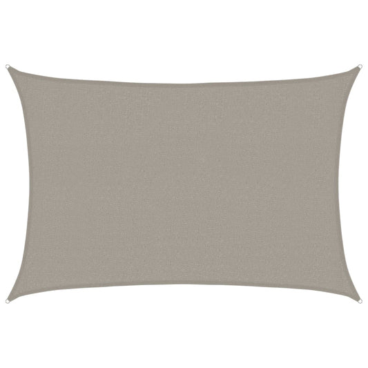 vidaXL Sunshade Sail 160 g/m² Rectangular Light Grey 2.5x3.5 m HDPE