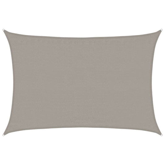 vidaXL Sunshade Sail 160 g/m² Rectangular Light Grey 3.5x4.5 m HDPE