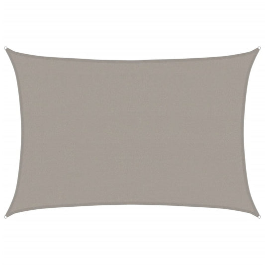 vidaXL Sunshade Sail 160 g/m² Rectangular Light Grey 4x5 m HDPE
