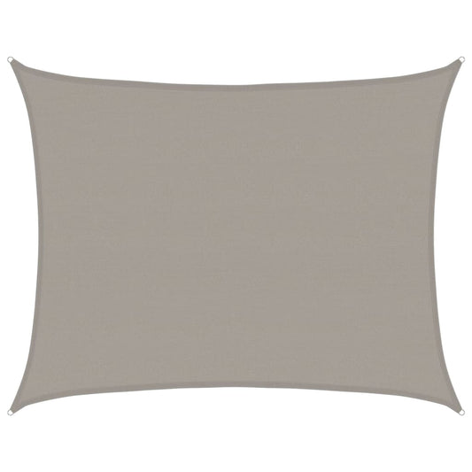 vidaXL Sunshade Sail 160 g/m² Rectangular Light Grey 6x7 m HDPE
