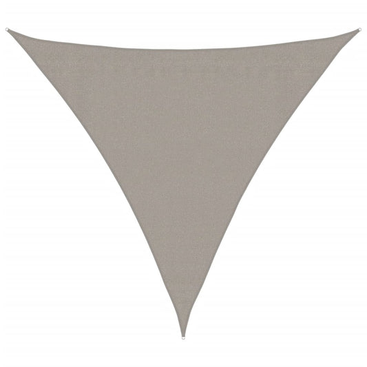 vidaXL Sunshade Sail 160 g/m² Triangular Light Grey 3.6x3.6x3.6 m HDPE