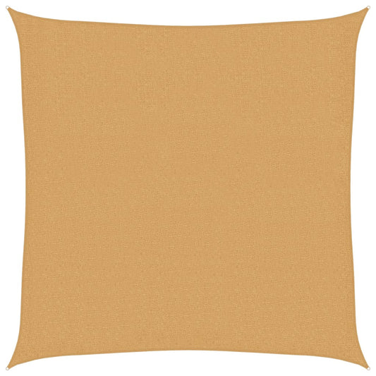 vidaXL Sunshade Sail 160 g/m² Square Sand 3x3 m HDPE