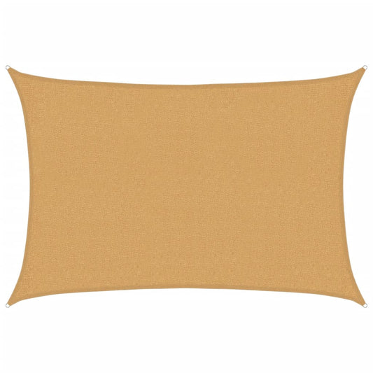 vidaXL Sunshade Sail 160 g/m² Rectangular Sand 2x2.5 m HDPE