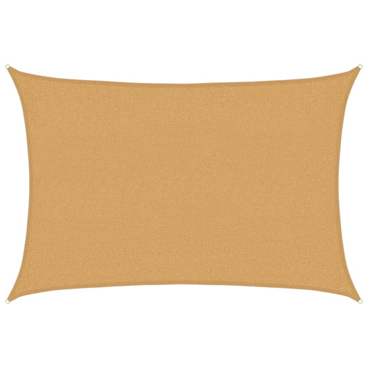 vidaXL Sunshade Sail 160 g/m² Rectangular Sand 2x3 m HDPE