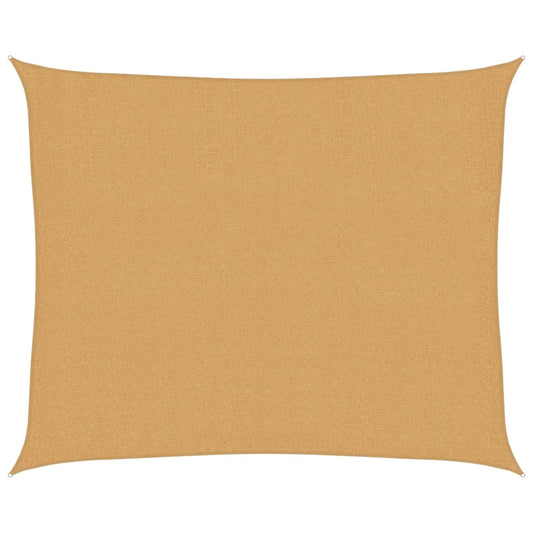 vidaXL Sunshade Sail 160 g/m² Rectangular Sand 2.5x3 m HDPE