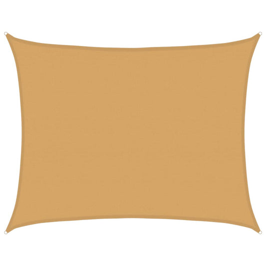 vidaXL Sunshade Sail 160 g/m² Rectangular Sand 6x7 m HDPE
