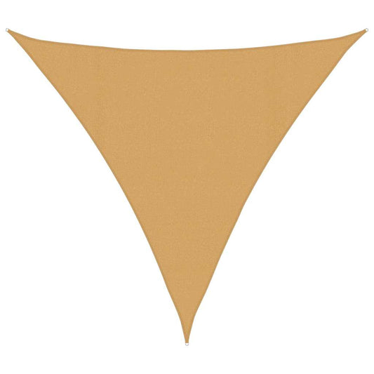 vidaXL Sunshade Sail 160 g/m² Triangular Sand 4.5x4.5x4.5 m HDPE