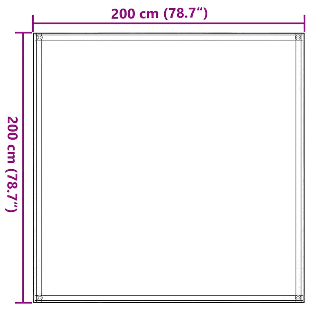 vidaXL Tent Carpet Sand HDPE