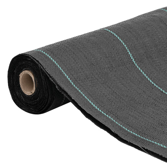 vidaXL Weed Membrane Black 0.5x25 m PP