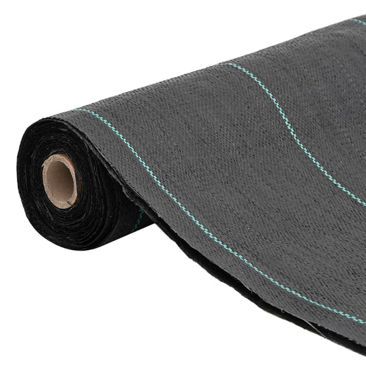 vidaXL Weed Membrane Black 0.5x50 m PP