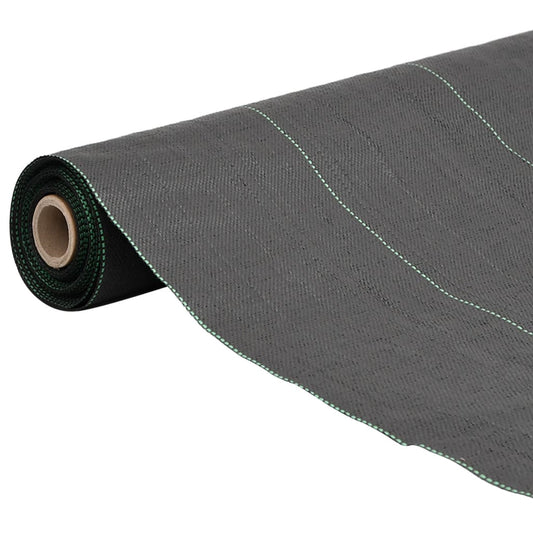 vidaXL Weed Membrane Black 1x200 m PP