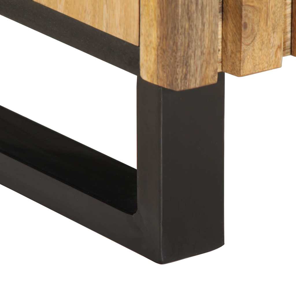 vidaXL 3 Piece Bathroom Furniture Set Solid Wood Rough Mango