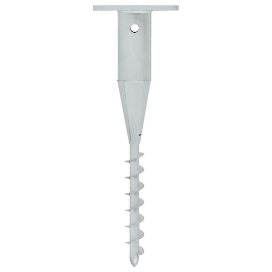 vidaXL In-Ground Parasol Base with Rod 16x16x52 cm Steel
