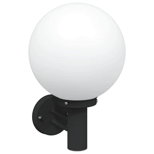 vidaXL Outdoor Wall Light Black 28 x 25 x 38 cm