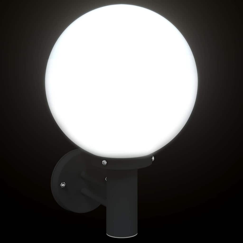 vidaXL Outdoor Wall Light 2 pcs Black 28 x 25 x 38 cm