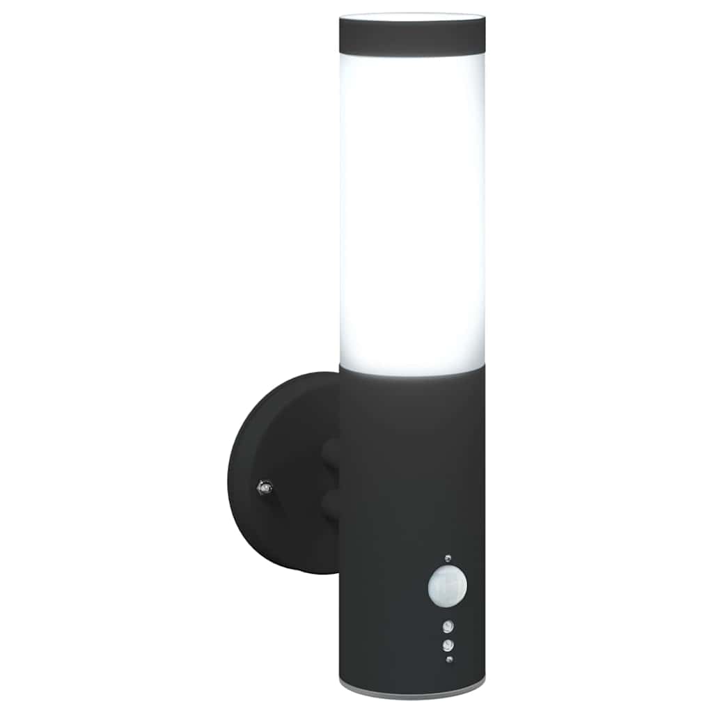 vidaXL Outdoor Wall Light 2 pcs Black 15 x 7.5 x 33 cm