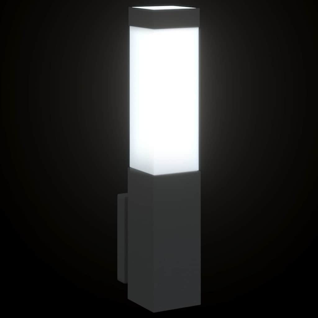 vidaXL Outdoor Wall Light 2 pcs Black 10.5 x 6 x 33 cm