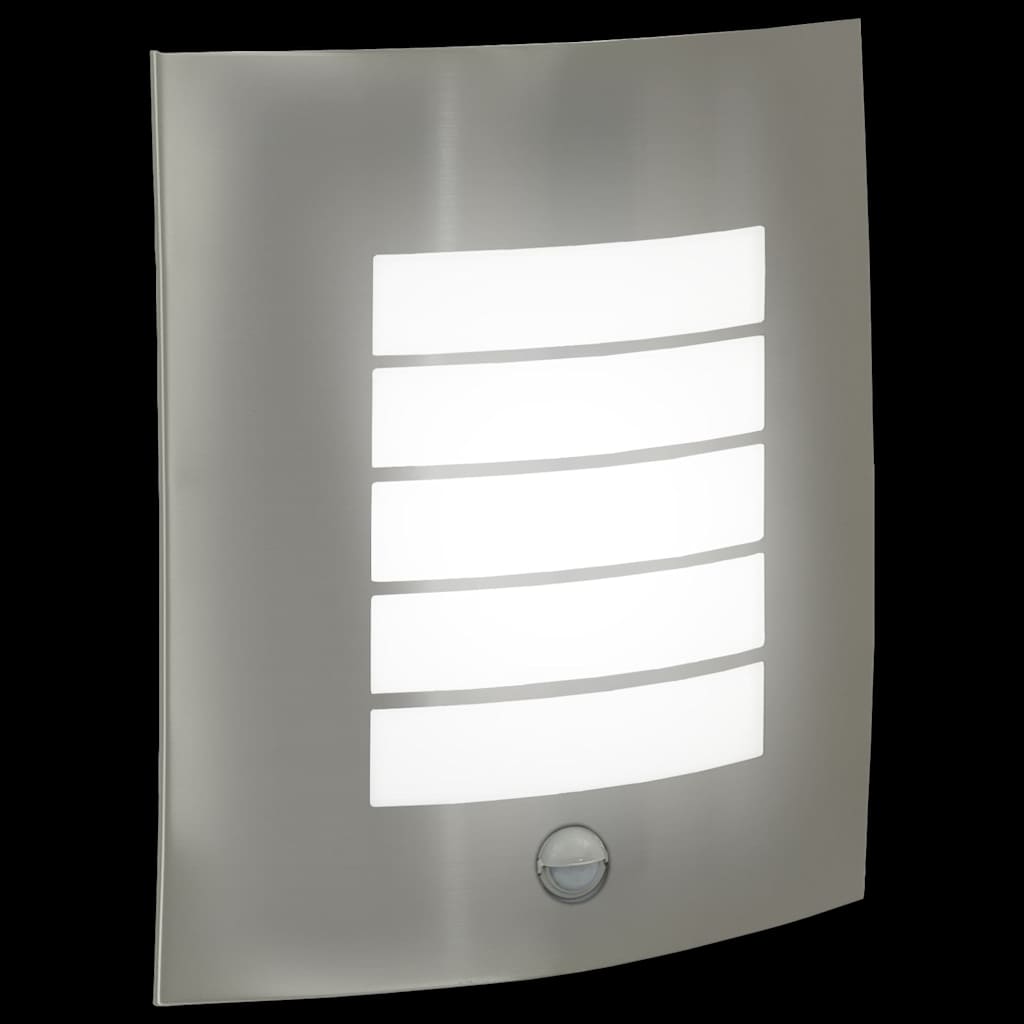 vidaXL Outdoor Wall Light Silver 23.5 x 9 x 26 cm