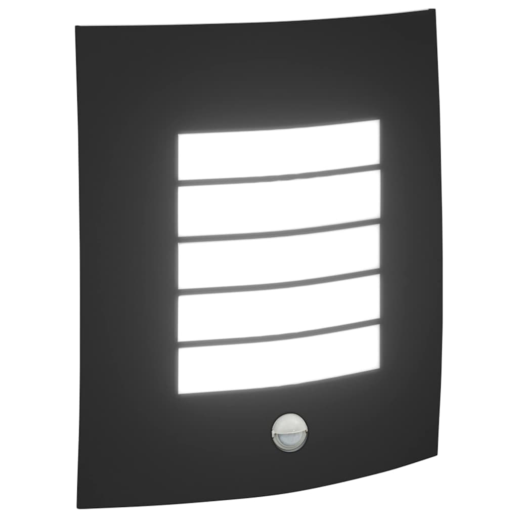 vidaXL Outdoor Wall Light 2 pcs Black 23.5 x 9 x 26 cm