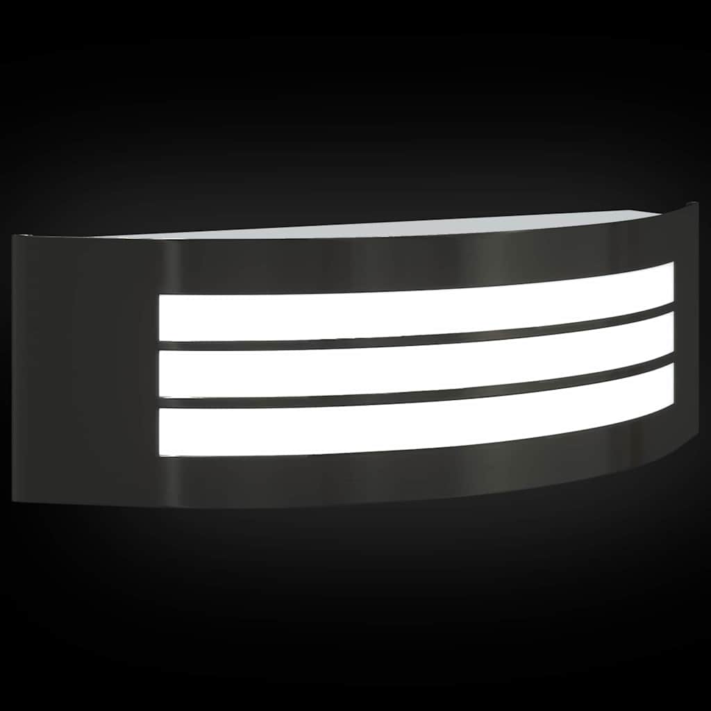 vidaXL Outdoor Wall Light 2 pcs Black 32 x 10 x 10 cm