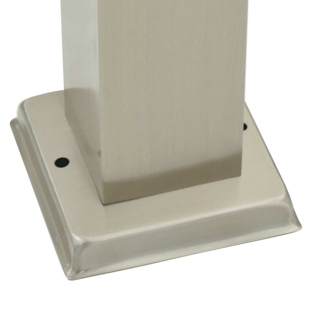 vidaXL Bollard Light with Outlet 50 cm Stainless Steel IP44