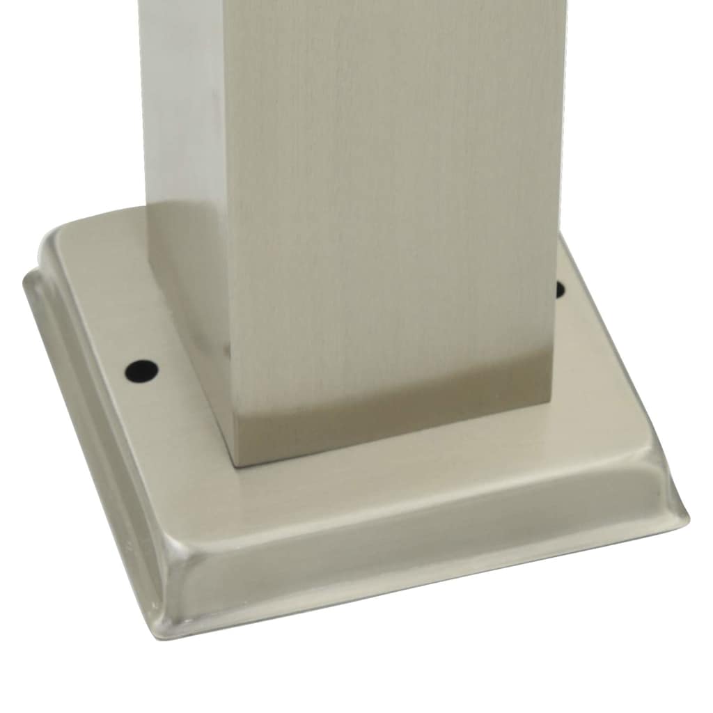 vidaXL Bollard Lights with Sensor&Outlet 3 pcs 110 cm Stainless Steel IP44