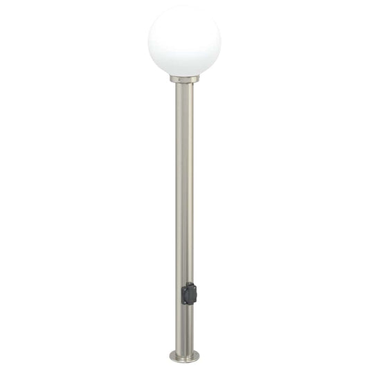 vidaXL Bollard Light with Outlet 120 cm Stainless Steel IP44