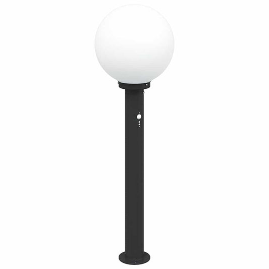 vidaXL Bollard Light with Sensor 80 cm Black IP44