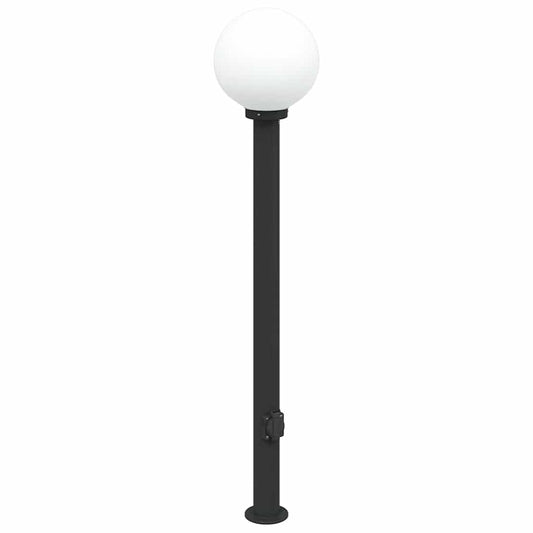 vidaXL Bollard Light with Outlet 120 cm Black IP44