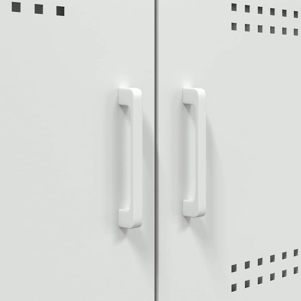 vidaXL TV Cabinet White 68x39x50,5 cm Steel