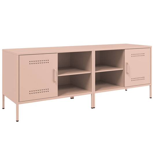 vidaXL 2 Piece TV Cabinet Set Pink 68x39x50,5 cm Steel
