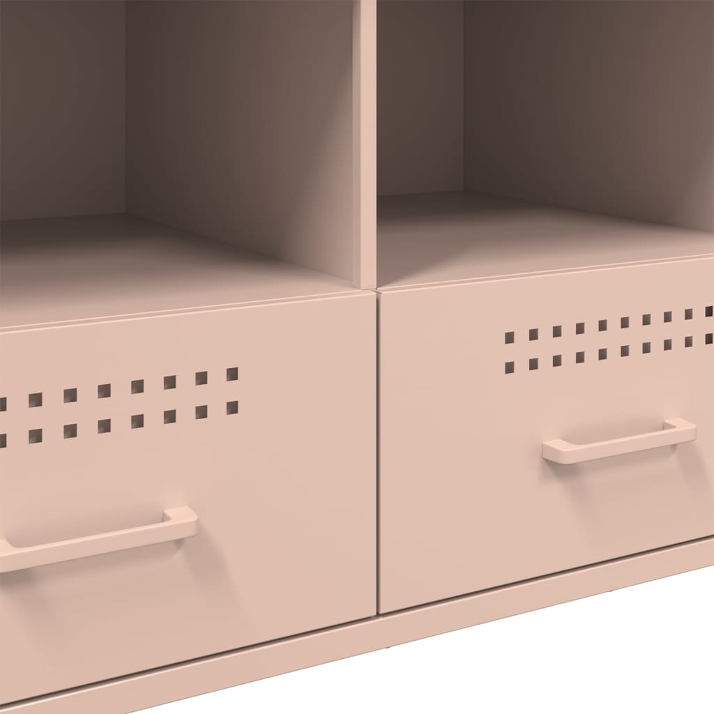 vidaXL TV Cabinet Pink 100,5x39x50,5 cm Steel