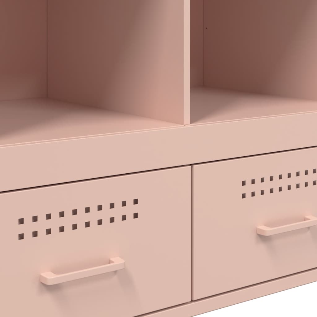 vidaXL Highboard Pink 68x39x101,5 cm Steel